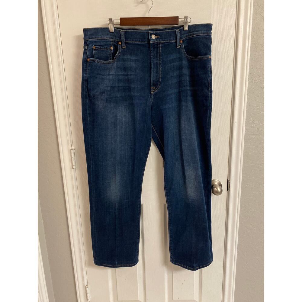 Lucky Brand 181 Relaxed Straight Jeans Dark Wash Denim 40x32 Classic Everyday
